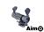 AIM-O ET Style 4X FXD Magnifier With Adjustable QD Mount  ( BK )
