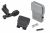 FCC WC Style Oversized Offset Bolt Stop Release Pedal w/ PTW Bolt Catch Set For PTW ( Black / Grey )