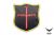 FFI - Crusader Cross Patch ( Gold x Red )