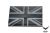 FFI PVC Reflective Patch - UK Flag ( Black ) ( Free Shipping )