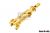 Guns Modify Stainless Steel AR Bolt S Style Key Chain ( Gold )