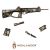 Gunskins Gear Skin 8” x 50” Camouflage Wrap-Kryptek Highlander