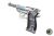 WE P38L GBB Pistol w/ LED Case ( Silver )