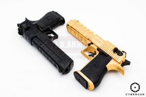 Cybergun Desert Eagle .50 AE Tiger Stripe GBB Pistol ( Black / Gold )