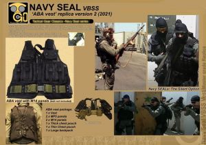 NAVY SEAL ABA VBSS Tactical Vest ( Replica Version 2 , 2021 ) ( By TGC , Limited Edition )
