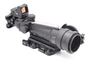 MF M27 Style 3.5X Optic Fiber Illuminated Scope with RMR Style Red Dot Sight ( BK ) ( ACO PUBG Scope Style )