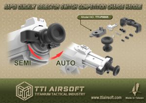 TTI Airsoft Selector Switch Competition Charge Handle for AAP-01 ( AAP01 )