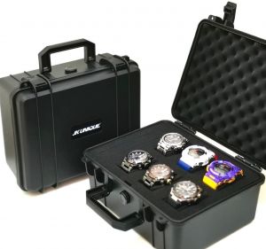 JK UNIQUE W06 Watch Case for up to 6 Watches ( Transport case , Waterproof ,  Lockable , Extremely Protected )