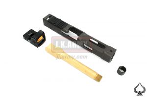 Ace One Arms FI Style MARK 2 Slide Set w/ RMR Ver. For Marui / WE G Series ( Black ) ( G Model )