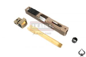 Ace One Arms FI Style MARK 2 Slide Set w/ RMR Ver. For Marui / WE G Series ( FDE ) ( G Model )