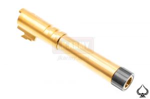 Ace One Arms TM Hi-Capa 4.3 Stainless Steel Threaded 14mm+ CW Bull Barrel ( Gold with Titanium Coating )