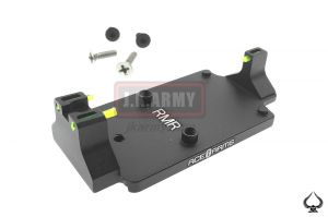 Ace1 Arms Dueck Defense Style Red Dot Back Up Sight Base ( BK )
