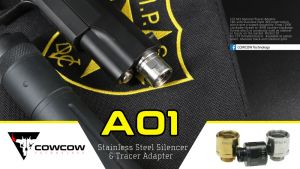 COW A01 Silencer Adapter for Hi-Capa ( 11mm CW to 14mm CCW )