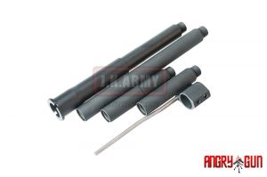 Angry Gun Multi Length 300 Blackout Outer Barrel Set for Marui MWS M4 GBB( 14mm CCW )