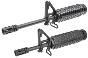 Angry Gun M723 / M733 Style Steel Outer Barrel Front Set for Marui TM M4 MWS GBBR