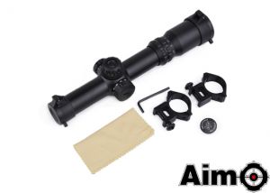 Aim-O 1-4x24SE Tactical Scope( Red / Green Reticle ) ( Black ) ( NF Style )