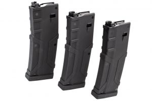 Alpha PTW M4 Series 120 Rds Polymer Magazines Box Set ( 3 Mags, 1 BB Loader ) ( Black )
