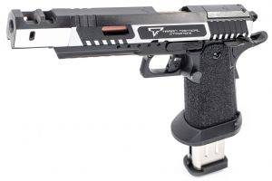 ARMY TTI Licensed Combat Master Alpha Model with Compensator GBB Pistol Airsoft ( 2 Tone )