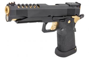 Armorer Works AW HX2701 Hi-Capa 5.1 GBB Pistol ( Black and Gold )