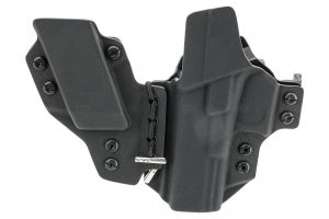 BLUETAC Kydex Adjustable IWB Sidecar Holster with Mag Pouch For Glock GLK Series ( Right Hand Concealed Carry )