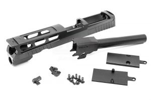 Bomber CNC Aluminum PRO-CUT ( 4.7 inch ) Slide Kit for SIG / VFC P320 M17 GBB Series ( Black )