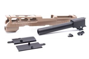 Bomber CNC Aluminum PRO-CUT ( 4.7 inch ) Slide Kit for SIG / VFC P320 M17 GBB Series ( Cerakote Tan )