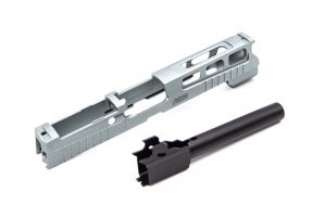 Bomber CNC Aluminum PRO-CUT ( 4.7 inch ) Slide Kit for SIG / VFC P320 M17 GBB Series ( Stainless Grey )