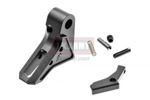 Bomber FI-Style CNC Aluminum Trigger for Marui / WE / VFC Airsoft Model 17/18/22/34 GBB Series ( Black )
