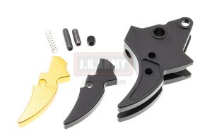 Bomber S-Style (Curved) Adjustable Trigger for Marui Airsoft M&P9 GBB series ( BK )