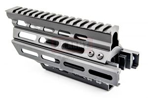BATTLEAXE CNC Aluminum P90 RAS Handguard ( Keymod + M-LOK ) ( BK )
