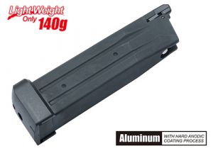 Guarder Light Weight Aluminum 31 Rds Gas Magazine For Marui TM Hi-Capa 5.1 GBBP ( Black )