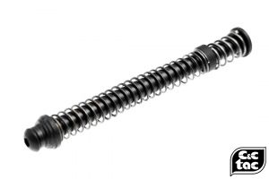 C&C S Style Steel QDQ Duel-Rate Recoil Spring Guide Rod Kit for TM G17 ( 80%/150% ) ( Black )