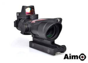AIM ACO 4X32C Red Dot Illumination Source Fiber With RMR Sight ( BK 