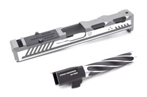 EMG Strike Industries Licensed ARK-17 Ai Slide Set for Umarex Glock 17 Gen4 ( Grey ) ( by G&P ) ( SI ARK 17 )