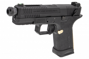 EMG SAI BLU Compact Model 19 GBB Pistol Airsoft ( Full Auto / Aluminium / Green Gas Type ) ( Black & Gold ) #SA-BL0250