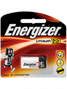Energizer Specialty Lithium 123 CR123A 3V Battery 1pc ( 勁量電池 )
