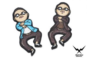 FFI Gangnam Style Patch ( Blue / Black ) ( Free Shipping )
