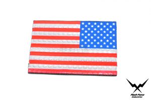 FFI PVC Reflective Patch - USA Flag ( Full Color ) ( Star in the right ) ( Free Shipping )
