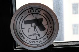 G Pistol Style Safe Clock Functional