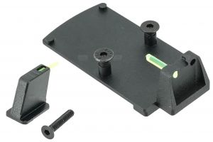 GUNDAY RMR Mount Base with Sight Set For Umarex / VFC Glock System ( for G19X , G19 Gen4, G17 Gen5, G45 etc. )