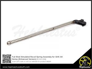 Hephaestus Full Steel Simulated Recoil Spring Assembly for GHK AK GBB Rifle Series (Enhanced Version)