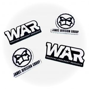 JDG & WAR Souvenir PVC Patch ( Set A )