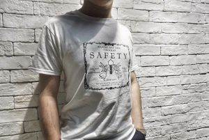 JK UNIQUE Flying Angel Style SAFETY Tee ( White ) ( T Shirts )