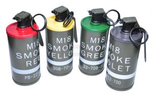 M18 Smoke Grenade Dummy  ( RED / YELLOW / GREEN / PURPLE ) ( Free Shipping )