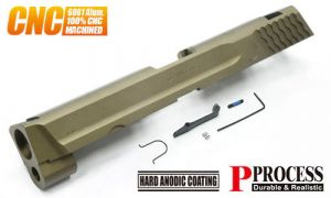 Guarder 6061 Aluminum CNC Slide For Marui TM M&P9 GBBP ( 9mm Marking / Tan )