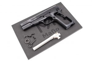Mafio MIT Hi-Power Mark III CNC Steel Kit for WE Browning Hi-Power MK3 GBB Pistol ( Black )