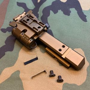 G33 Magnifier Flip Mount and High Risers Mount Rail ( Copper Brown ) ( G23 ) ( CAG Style ) ( Free Shipping )