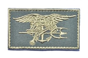 Navy Seals Trident Patch ( Khaki ) ( Free Shipping )