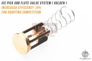 Poseidon ICE PICK GBB Flute Valve System ( Golden ) ( Marui / WE System Only )