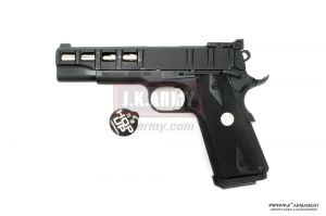 ARMY Rectangle Texture M1911A1 GBB Airsoft Pistol ( BK )